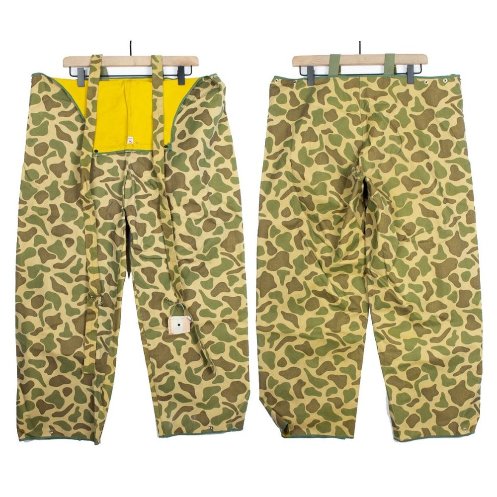 Vintage Japanese Camo Ski Overalls Sundance Tag